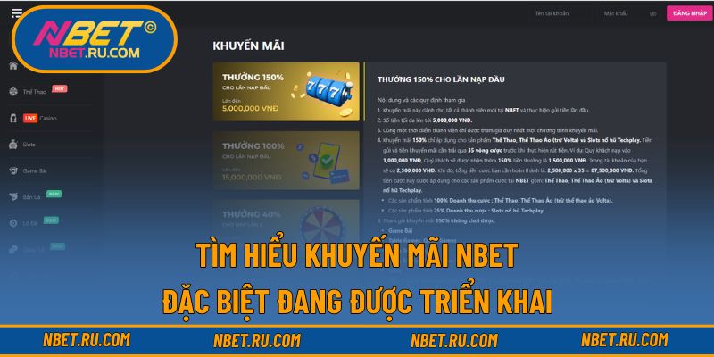 Tìm hiểu khuyến mãi NBET đặc biệt đang được triển khai